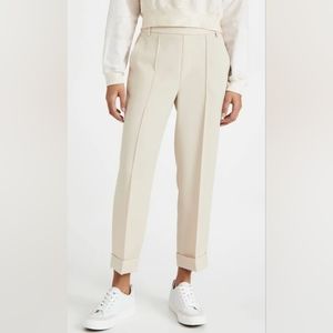 Vince Cuffed Tapered Pull-On Pant in Sandstone Crepe, XS